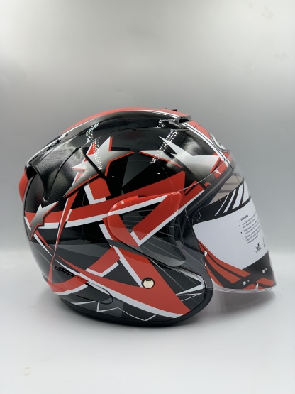 ARC Ritz Helmet Rexstar Black / White (SIRIM) 